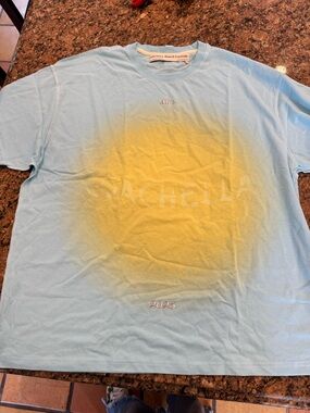 Advisory Board Crystals ABC Light Blue & Yellow Gradient Coachella T-Shirt